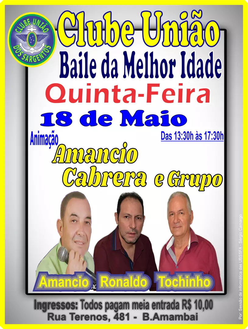 Baile da Melhor Idade 18/05/2023